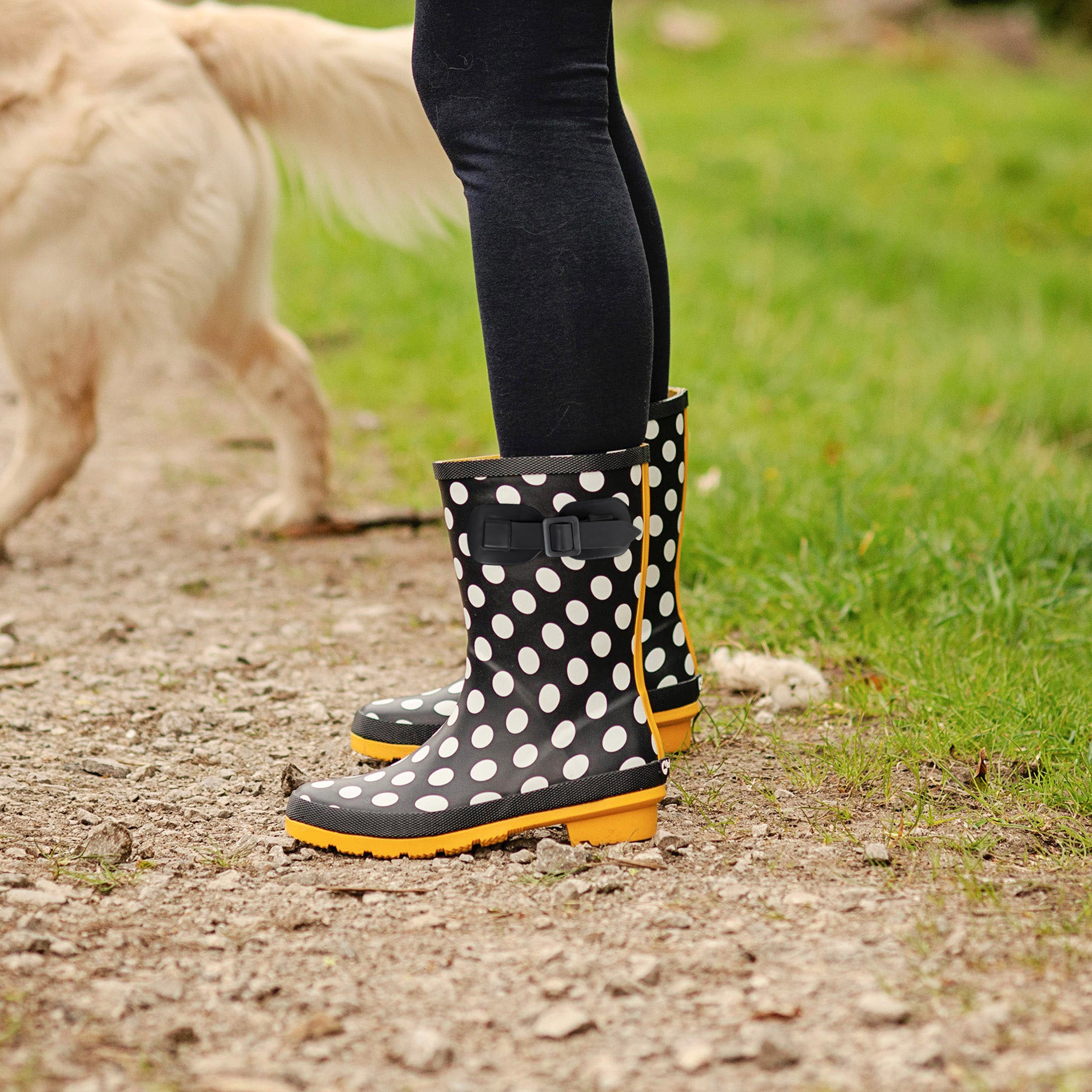 Women's Lyzzick Waterproof Wellington Boots - Comfortable Rain & Garden Boots for Outdoor Activities, Hiking & Farming