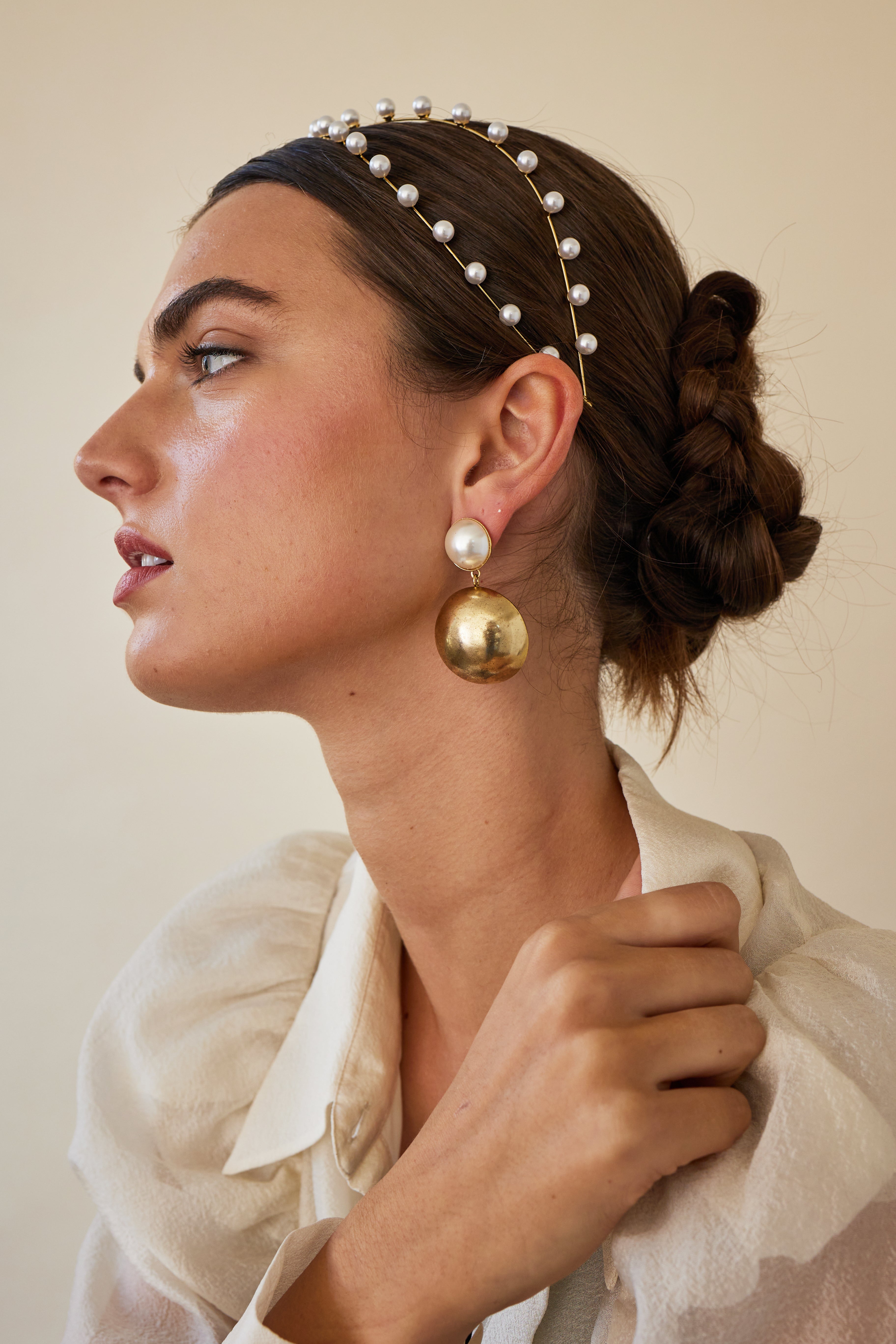 Nikki Pearl Exes Headband for Women - Stylish Hair Accessory for Workouts, Yoga, and Everyday Wear