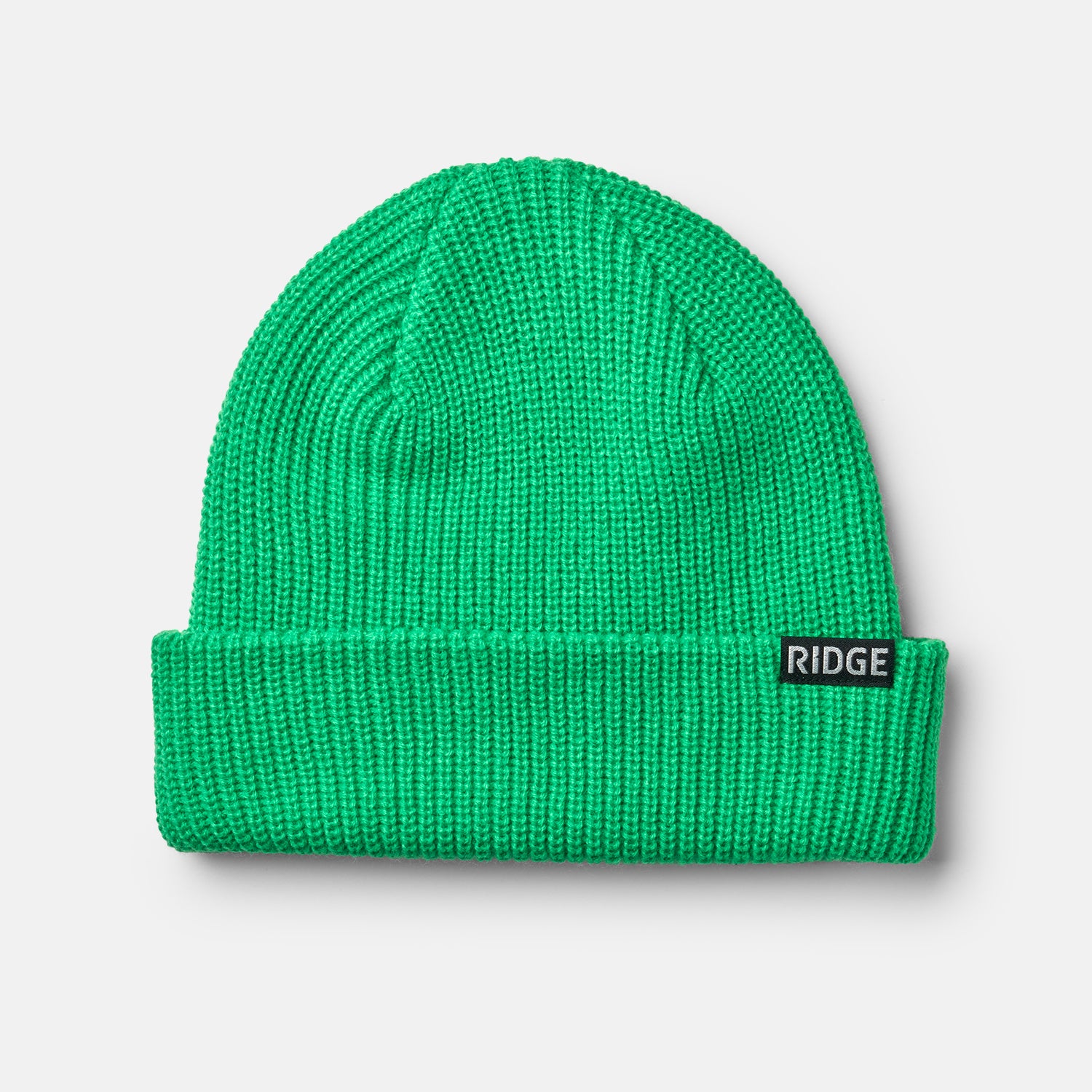 Ridge Classic Cuffed Beanie - Voodoo Green Winter Hat for Men & Women - Warm Knit Skull Cap for Outdoor Activities, Skiing, and Cold Weather Fashion