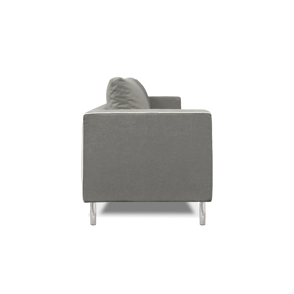 Lexus 2.5 Seater Sofa - Modern Fabric Living Room Couch for Small Spaces, Apartments & Studios | Comfortable Compact Loveseat for Relaxing, Watching TV & Hosting Guests