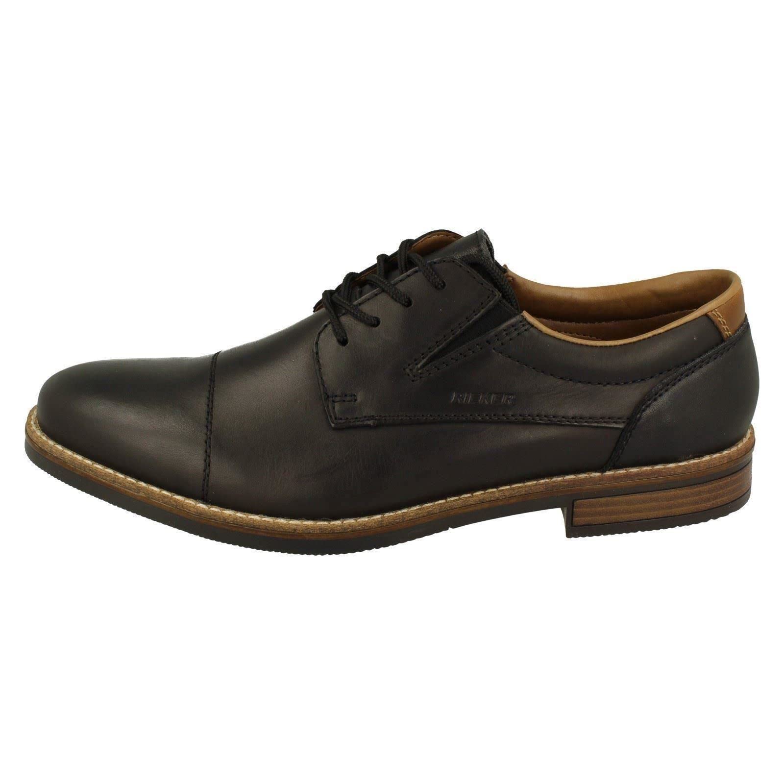 Rieker 13506 Men's Formal Lace-Up Dress Shoes for Business, Office & Special Occasions - Comfortable Leather Oxford Shoes for Professional Wear