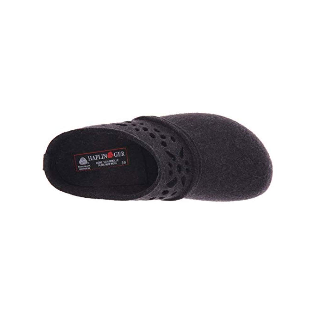 Haflinger Women's Lacey Clog - Comfortable Wool Slippers for Indoor & Outdoor Use - Perfect for Home, Office, and Relaxation