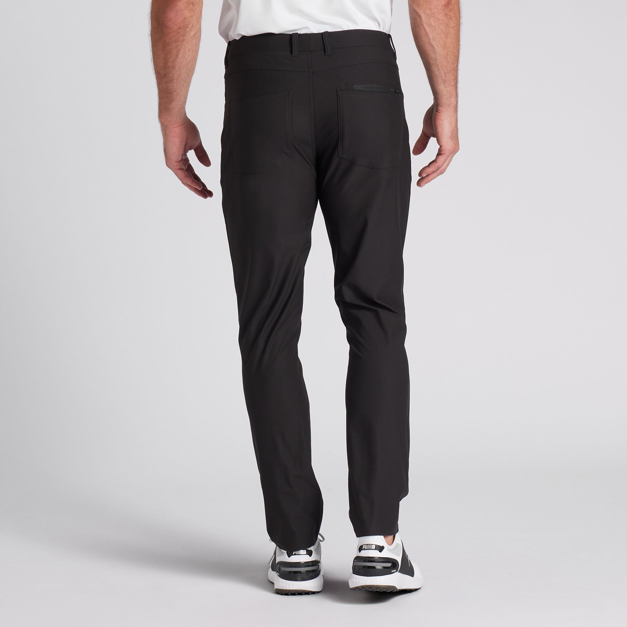 Puma Men's 5 Pocket Golf Pants - Stretch Comfort Fit, Moisture Wicking, Black | Perfect for Golfing, Casual Wear & Outdoor Activities