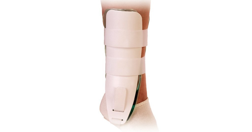 Bledsoe M-Brace Ankle Support Brace - Adjustable Gel or Air Support for Injury Recovery & Sports (White) - Ideal for Basketball, Running & Post-Surgery Rehabilitation