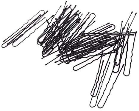 Mytoptrendz® 40 PCS U-Shaped Hair Pins - Thin Small Wavy Kirby Hair Grips for Women & Girls - Black Fine Hair Clips for Updos, Braids & Styling - Perfect for Weddings, Parties & Everyday Use