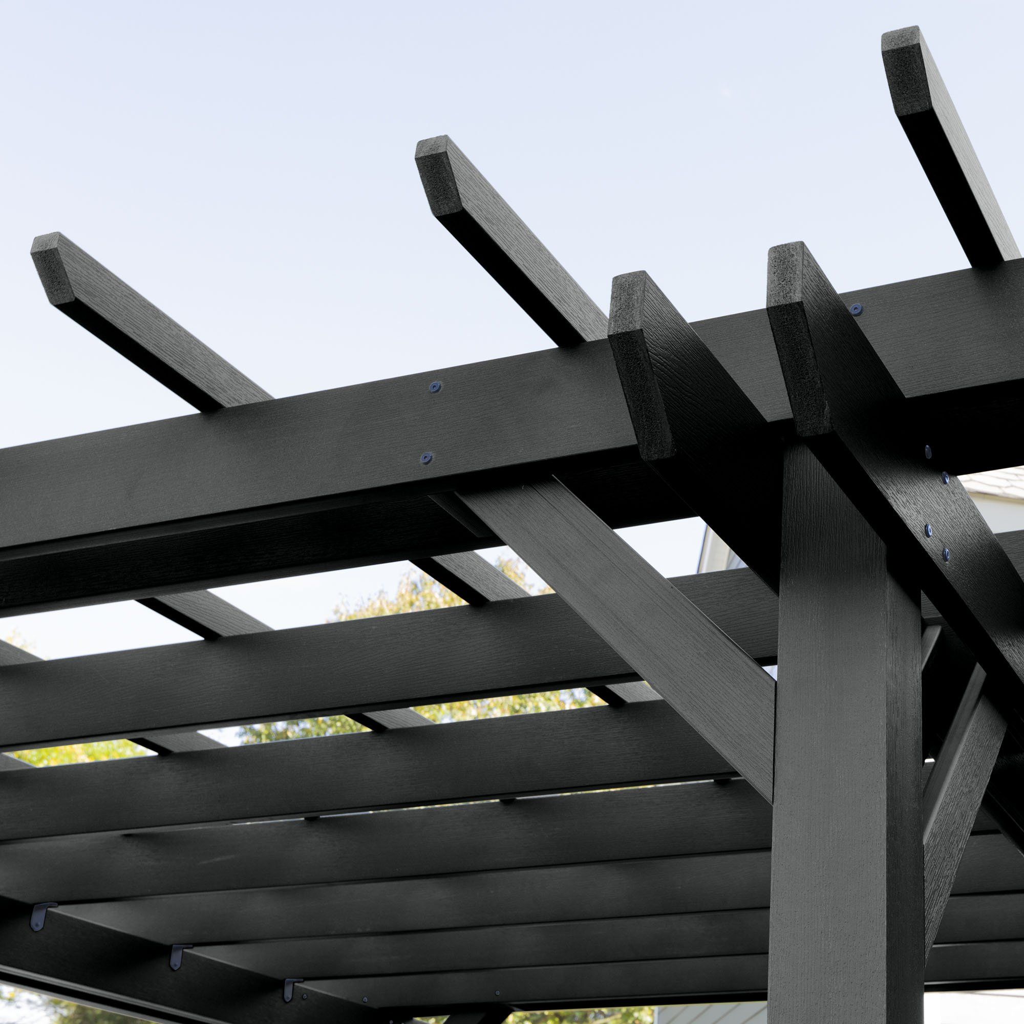 10' x 12' DIY Pergola Kit with 5' Lehigh Porch Swing - Outdoor Garden Patio Canopy for Backyard, Deck, and Poolside Relaxation