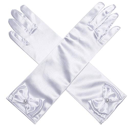 Long Elbow Length Gloves for Women - Fashionable & Elegant Handwear for Evening Events, Weddings & Formal Occasions