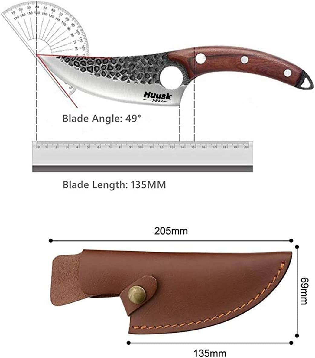 **Smith Chu Forged Viking Knives Set – Premium Husk Chef Knife, Butcher Knife, Fishing Fillet & Bait Knife, Japanese Chef Knife, Boning Knife, and Meat Cleaver – Ideal for Kitchen, Camping, Outdoor Cooking & Gifts for Dad**