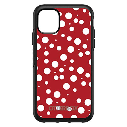 Red White Bubbles Polka Dots On Black Case