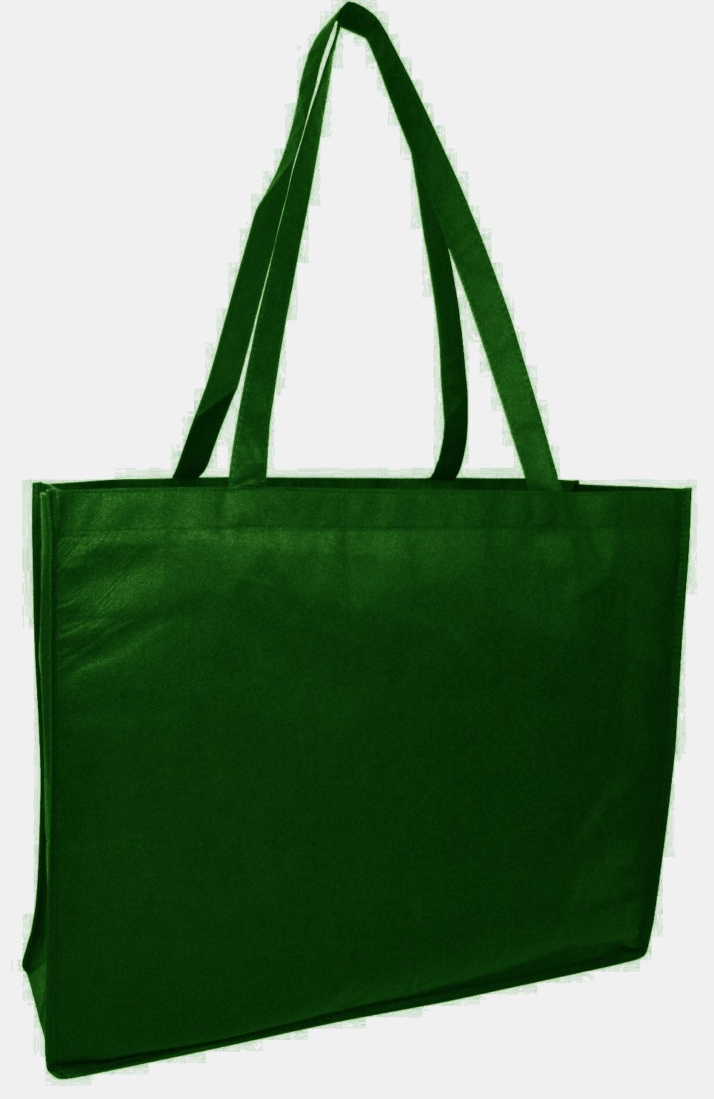 Eco-Friendly Reusable Non-Woven Grocery Tote Bags - Large Shopping Carry-All Bag for Beach, Art, Craft, School & Outdoor Activities (5-Pack, Forest Green) | Sustainable Shopping & Daily Use