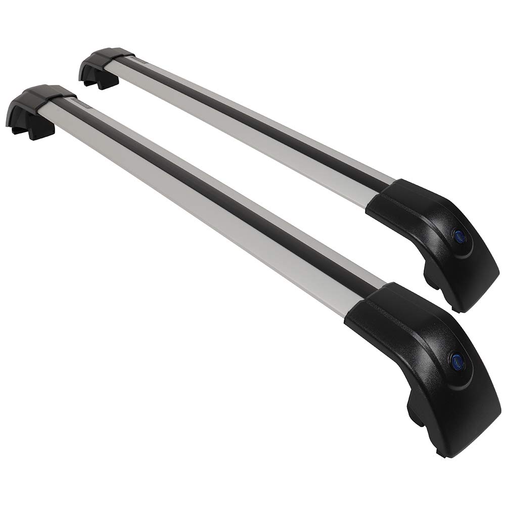 AUTOMUTO Aluminum Roof Rack Cross Bars for Chevrolet Bolt EV 2017-2020 - Silver Heavy Duty Roof Top Cargo Carrier | Perfect for Camping Gear, Bikes, Kayaks & Outdoor Adventures