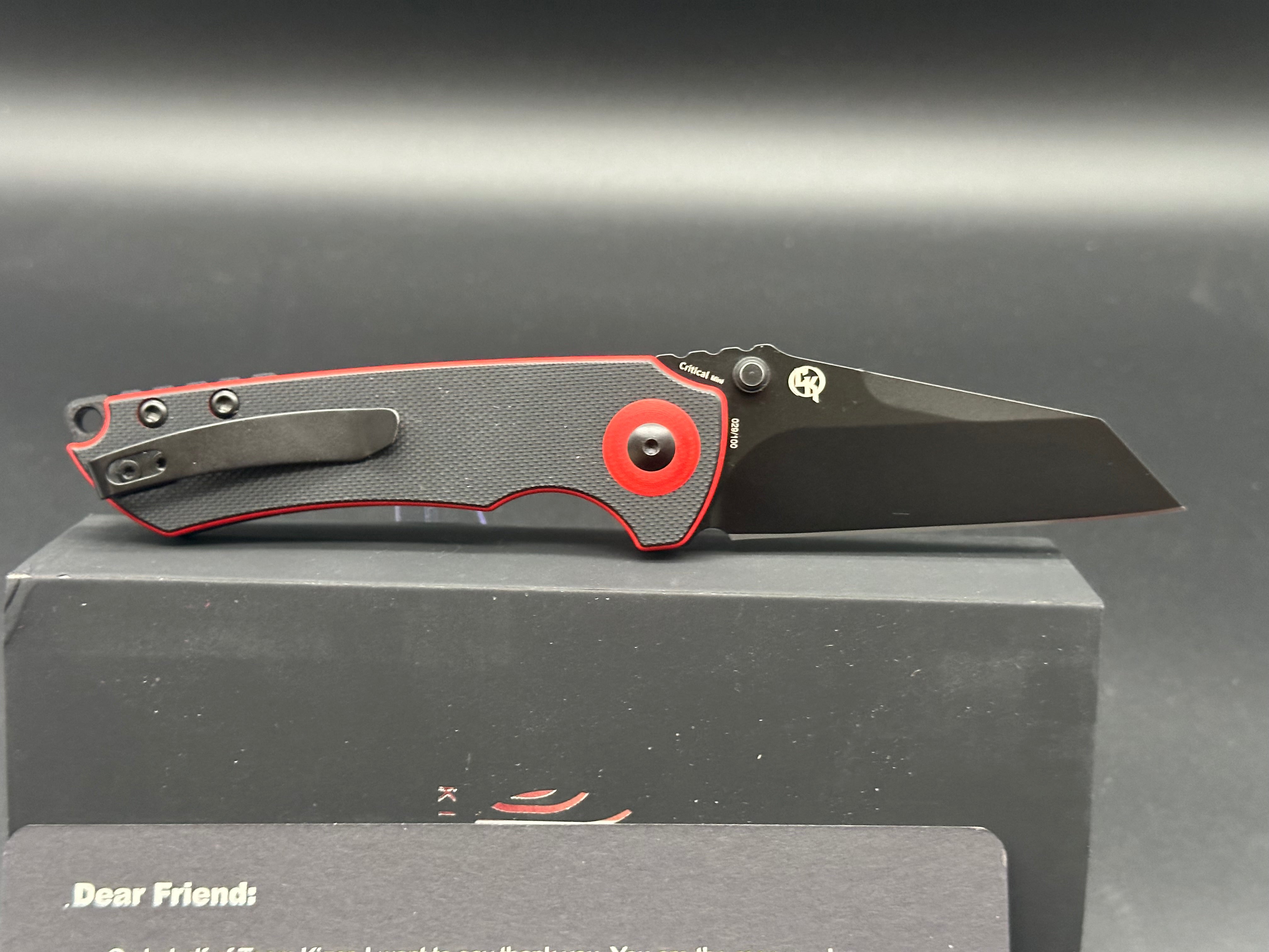 Kizer Friday Club Tiger Mini Critical Folding Knife - 2.99