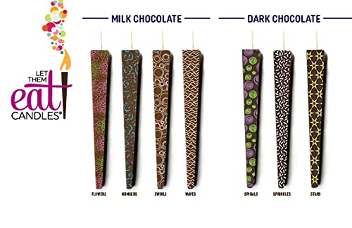 Milk Chocolate Birthday Candles - Set of 3 Numbers for Cakes