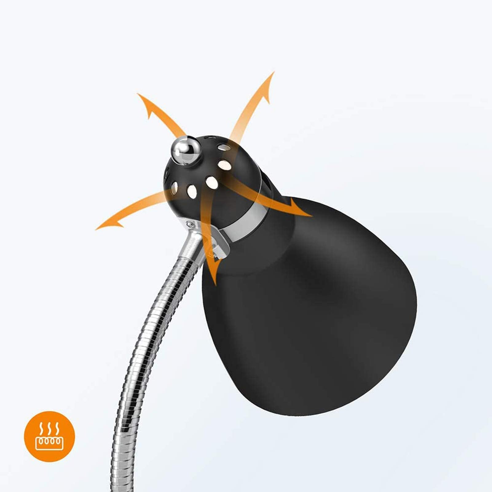 LEPOWER Adjustable Gooseneck Floor Lamp with Heavy Metal Base - Black Standing Reading Lamp for Office, Bedroom & Living Room - Perfect for Task Lighting, Reading Nook & Home Decor