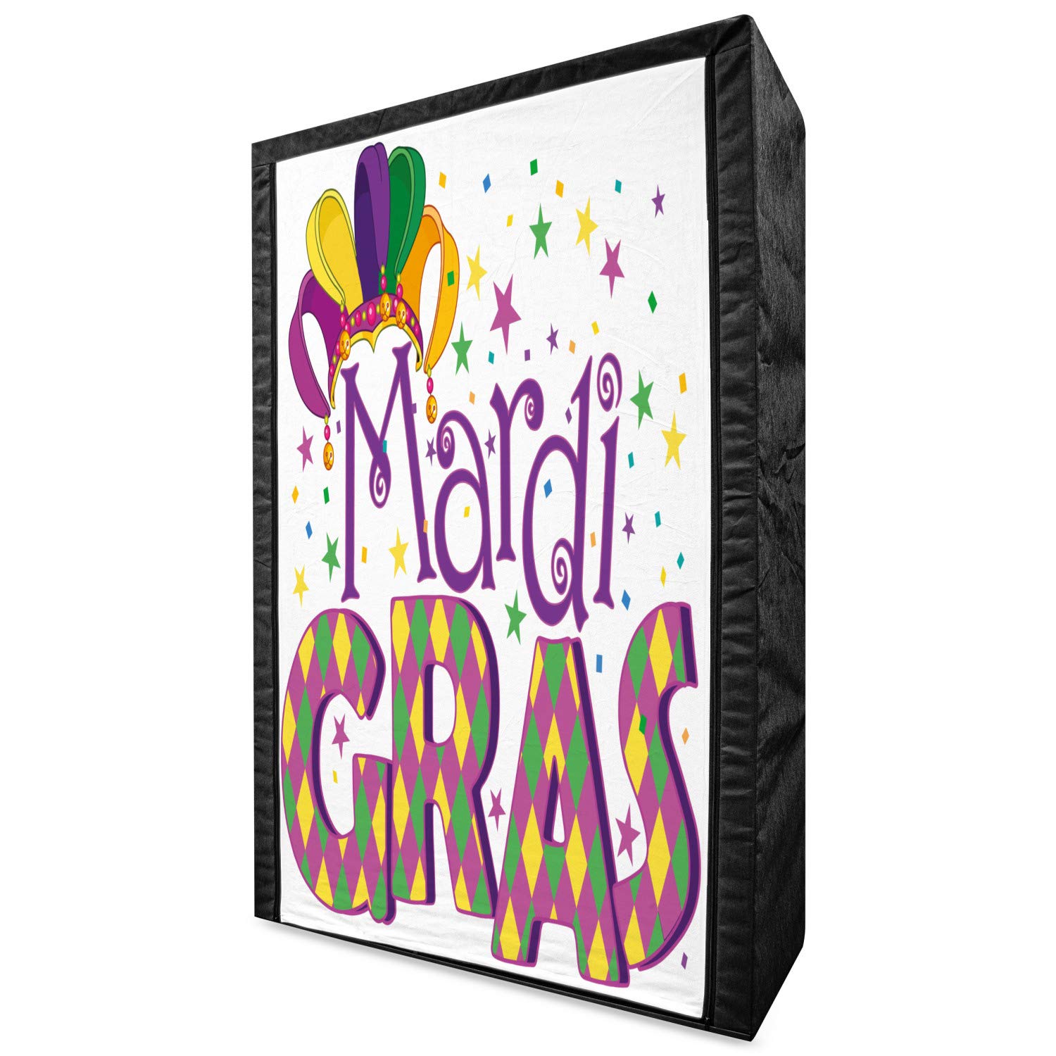 Ambesonne Mardi Gras Portable Fabric Wardrobe - 42.5