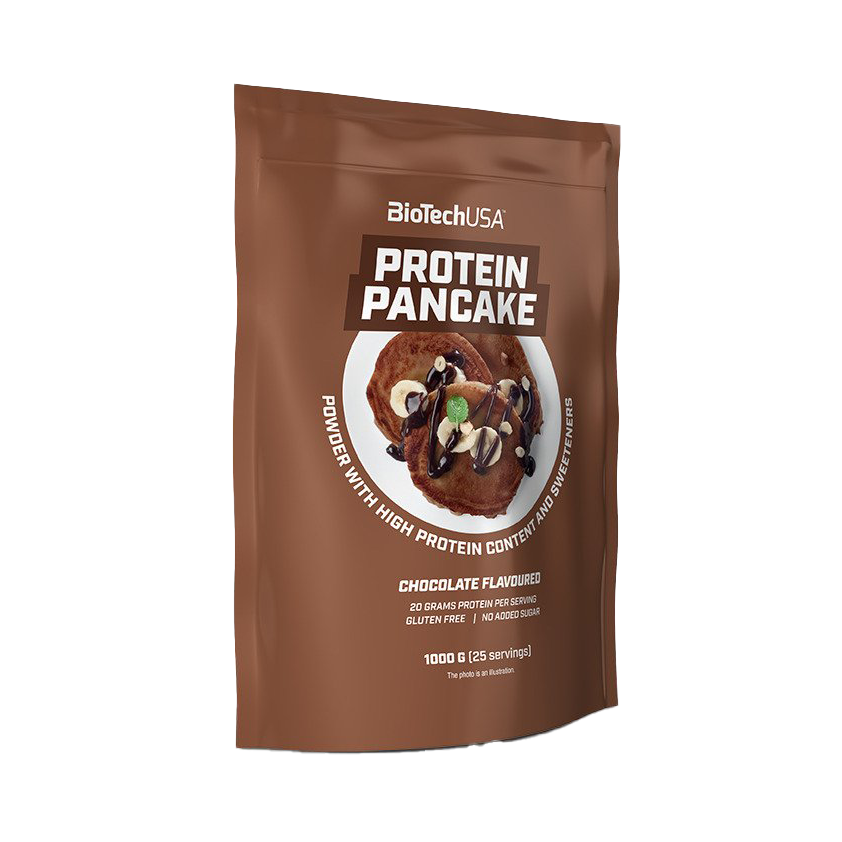 BioTechUSA Protein Pancake Mix - Chocolate Flavor, 1000g | High-Protein Breakfast for Athletes & Fitness Enthusiasts | Perfect for Post-Workout Recovery & Healthy Meal Prep