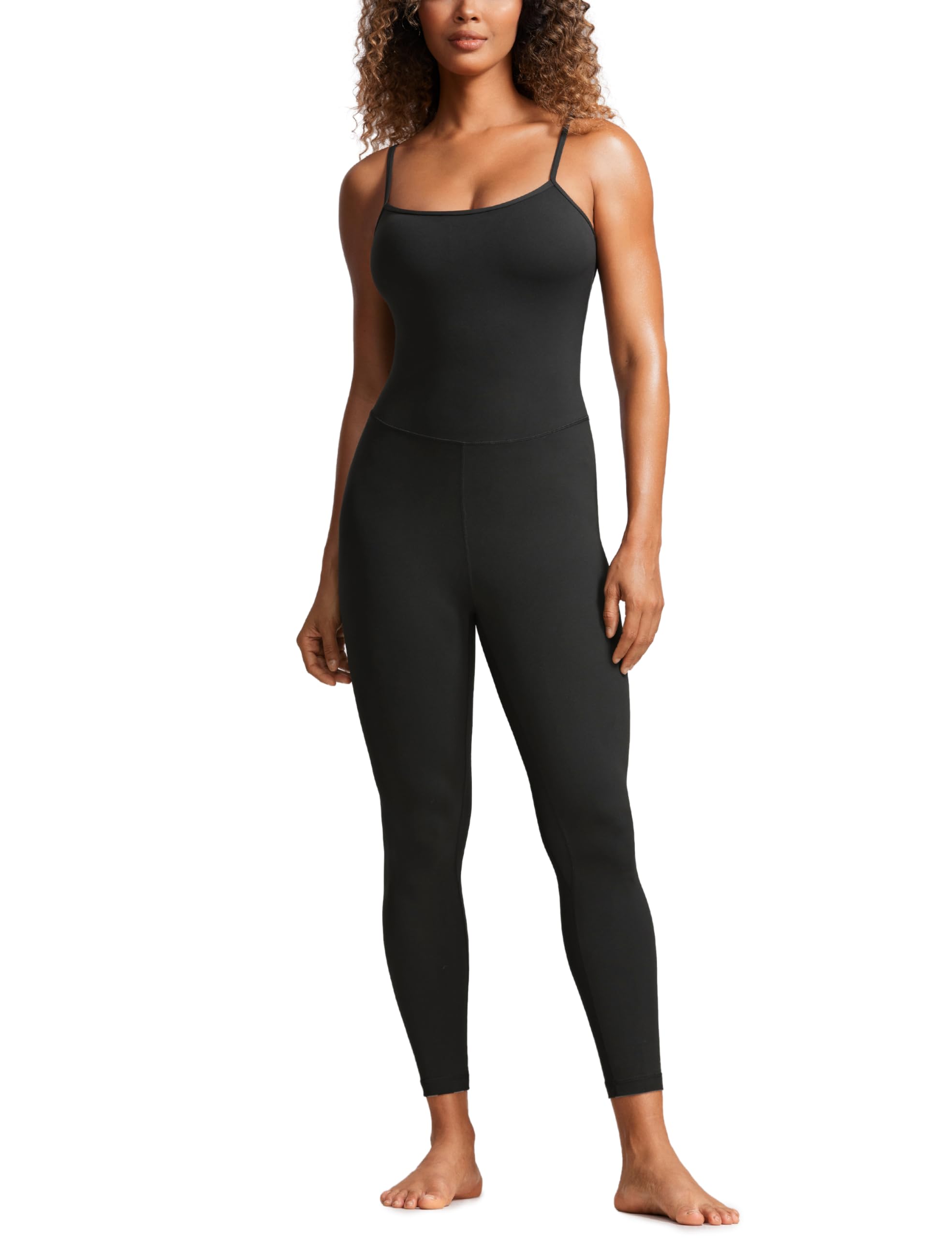 CRZ YOGA Butterluxe Women's Jumpsuit - Soft Yoga Romper with Built-In Bra for Workouts, Lounge & Everyday Wear | Stretchy One-Piece Leggings for Yoga, Gym, Running & Casual Outfits