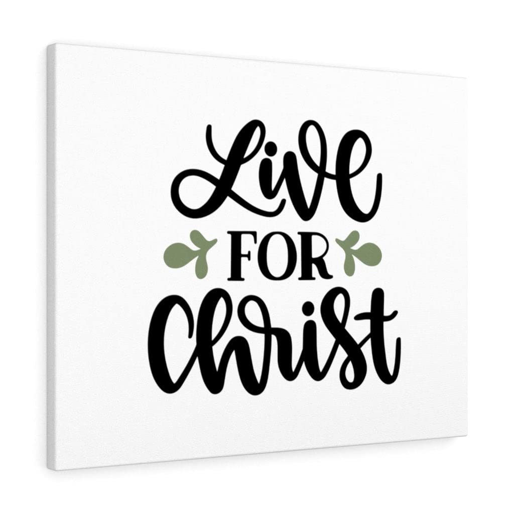 Christian Wall Art - Bible Verse Print 'Live for Christ' - Ready to Hang Scripture Decor for Home, Church & Office - Express Your Faith with Inspirational Gifts