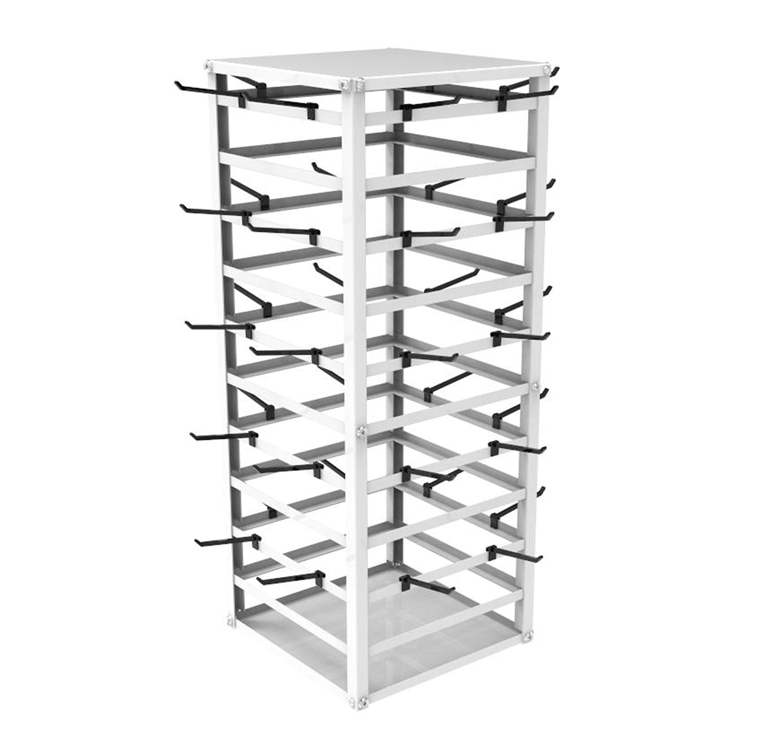 FixtureDisplays® 10-Tier Spinning Jewelry Display Stand - 12x12x32