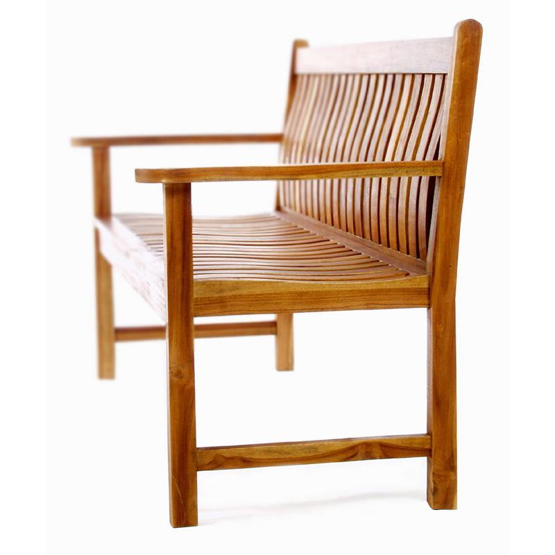 Premium Cedar Teak Wave Bench - Handcrafted Outdoor Garden Bench for Patio, Deck, and Backyard - Weather-Resistant & Durable Wooden Seating for Relaxation and Decoration