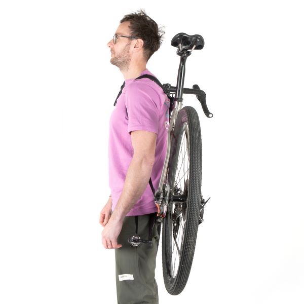 Restrap Hike a Bike Harness - Adjustable Bike Carrying Strap for Hiking & Bikepacking - Durable & Lightweight Cycling Accessory for Outdoor Adventures
