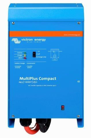 Victron Energy MultiPlus Compact 24V 1200VA 25A 16A 230V VE.Bus Pure Sine Wave Inverter Charger - Perfect for RVs, Boats, Off-Grid Solar Systems & Backup Power Solutions