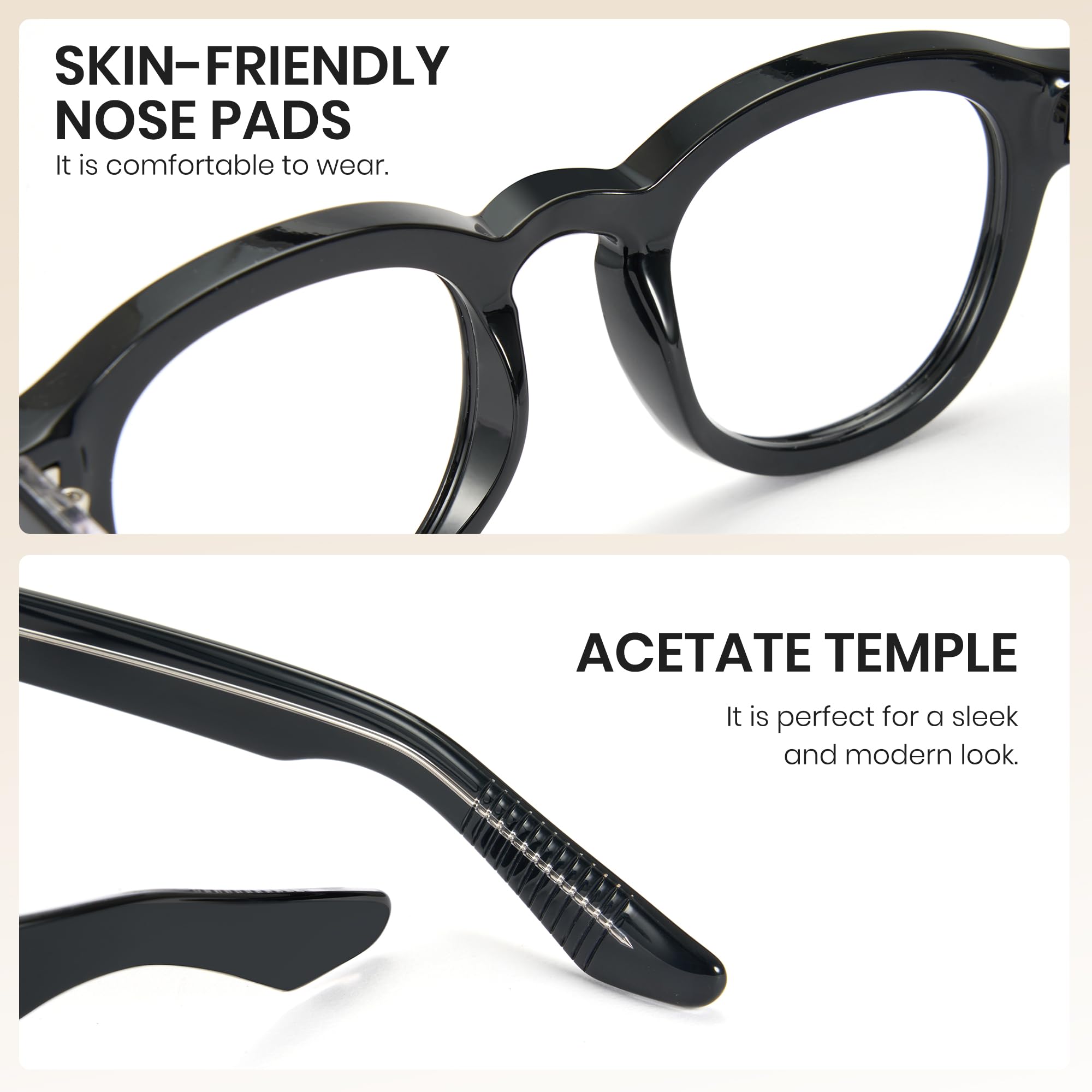Cyxus Blue Light Blocking Glasses for Men & Women - Computer Glasses, Gaming Glasses, Screen Protection Eyewear (Model 8553) - Reduce Eye Strain for Office Work, Gaming & Digital Screen Use