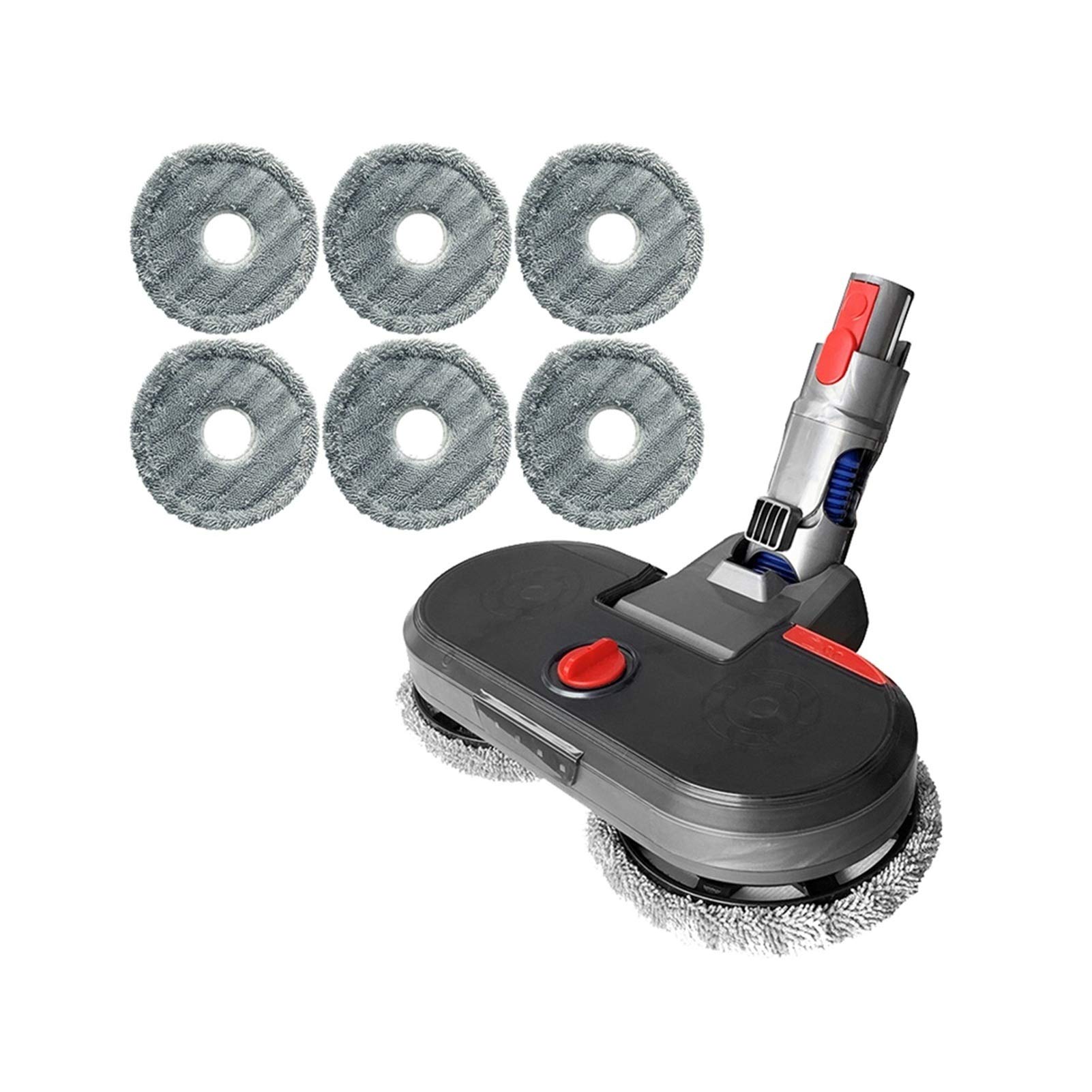 Dyson-Compatible Soft Roller Cleaner Head with Electric Water Tank - Replacement Mopping Brush & Vacuum Cleaning Cloth for Hardwood Floors (Ideal for Pet Hair & Daily Cleaning)