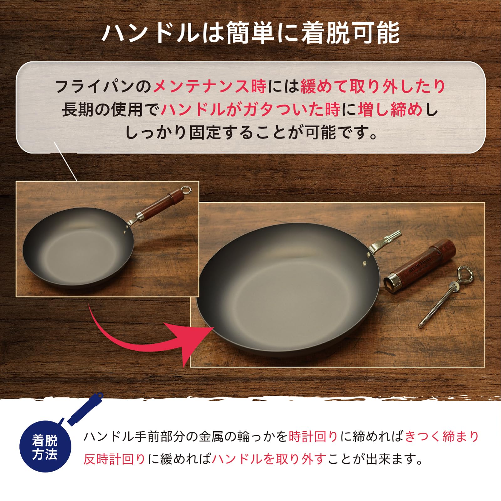 Riverlight KU1430 Ultra Japan Frying Pan - 11.8 Inch (30cm) Iron Nitride Deep Wok Pan - IH Compatible & Rust Resistant - Made in Japan - Perfect for Stir-Fry, Deep Frying & Asian Cooking
