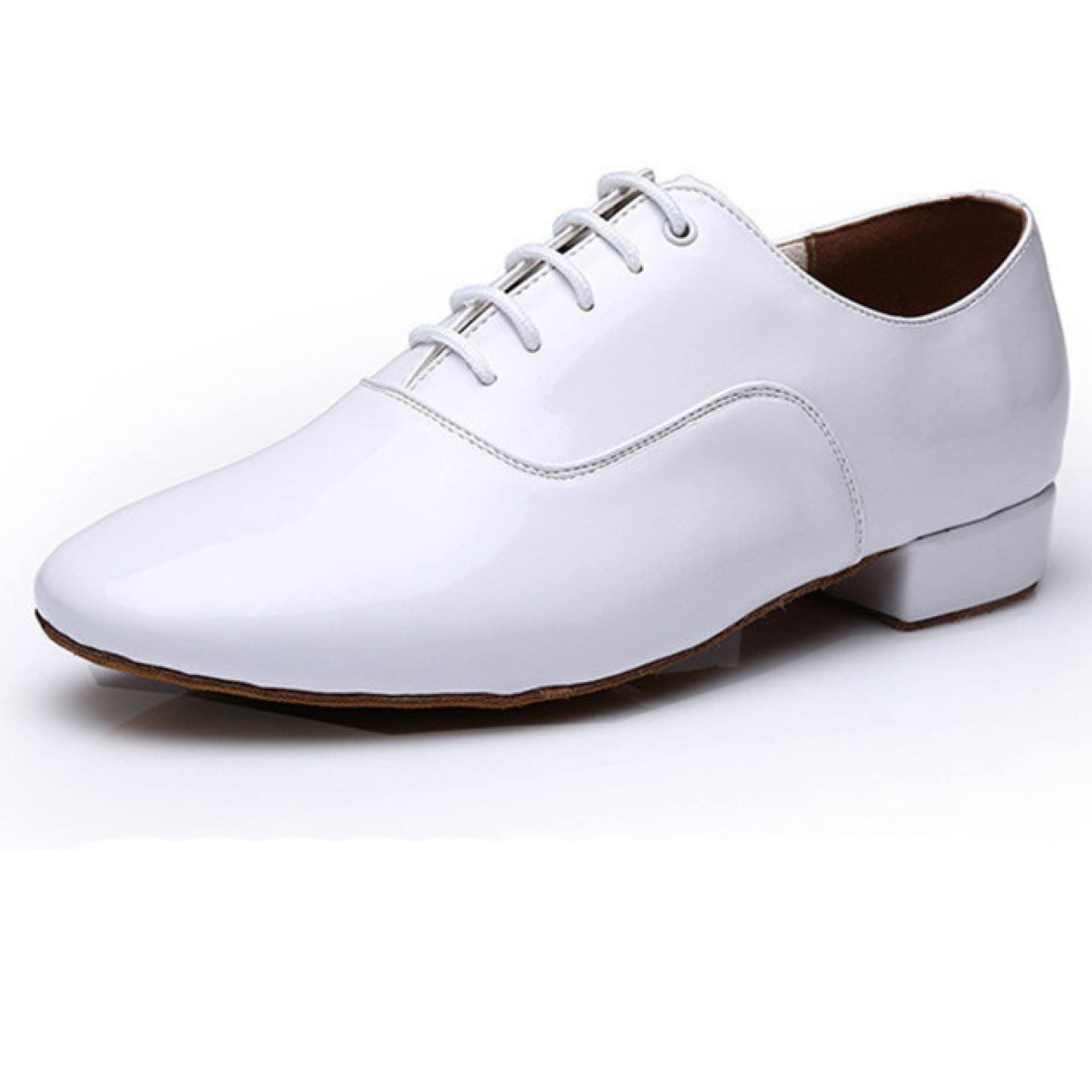 Men's Comfortable Dress Shoes - Lace Up Patent Leather Oxfords for Party & Dance | Breathable Formal Shoes for Men | Perfect for Weddings, Business & Evening Events