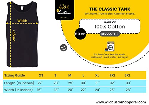 Wild Custom Apparel Schrute Farms Pop Culture Graphic Men's Tank Top - Cool & Comfortable for Summer, Gym, and Casual Wear