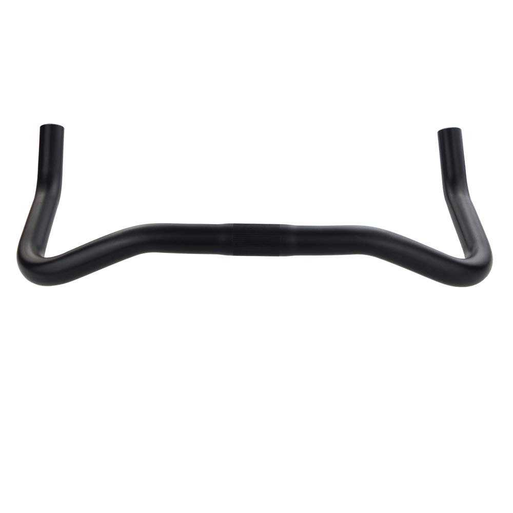 UPANBIKE 25.4mm Aluminum Alloy Bullhorn Handlebar 390mm - Lightweight Bike Handlebar for Fixed Gear & Road Bikes - Perfect for Urban Commuting and Performance Cycling