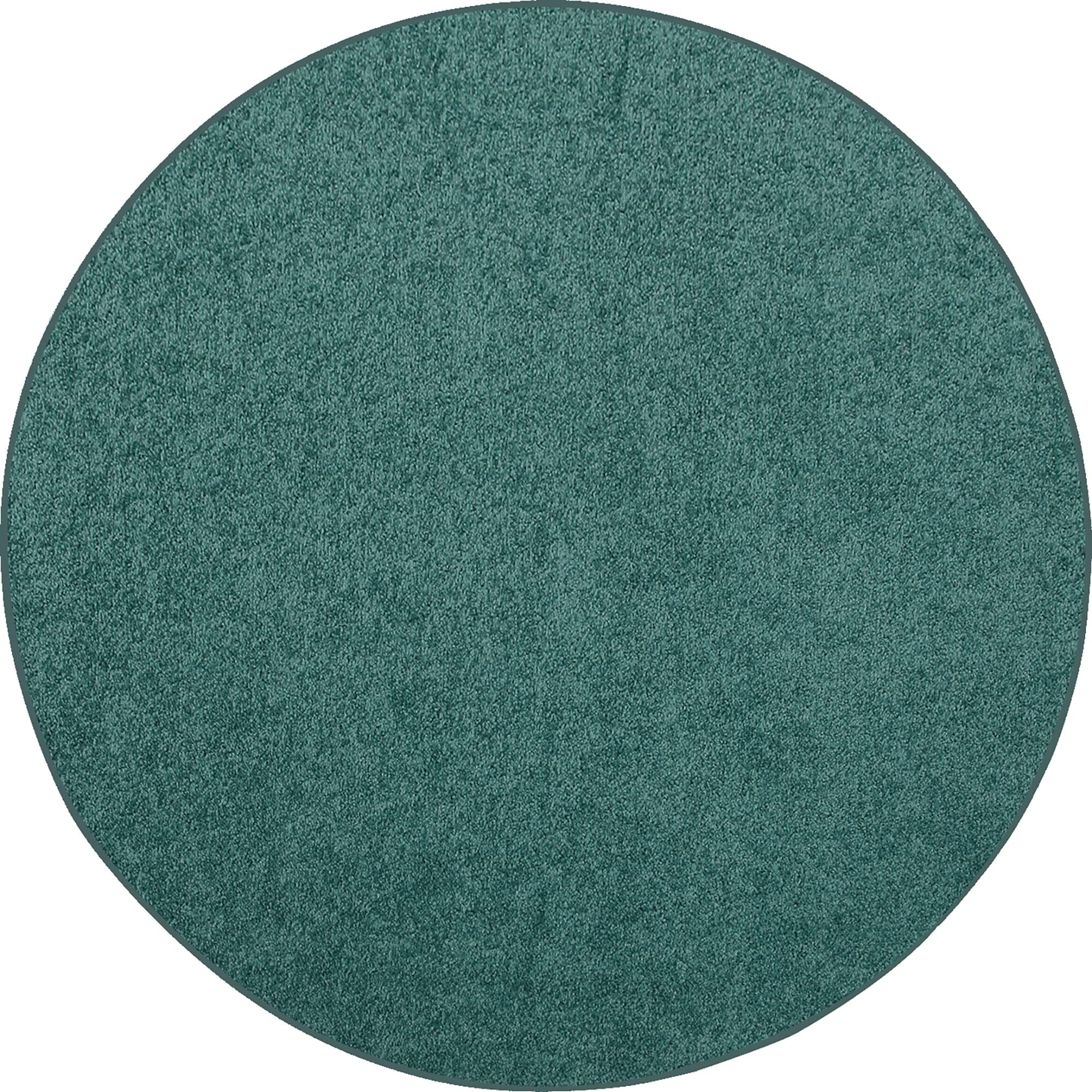 Bright House Solid Color Round Shape Area Rugs Teal - 2' Round Non-Slip Living Room Rug for Bedroom, Nursery & Home Decor