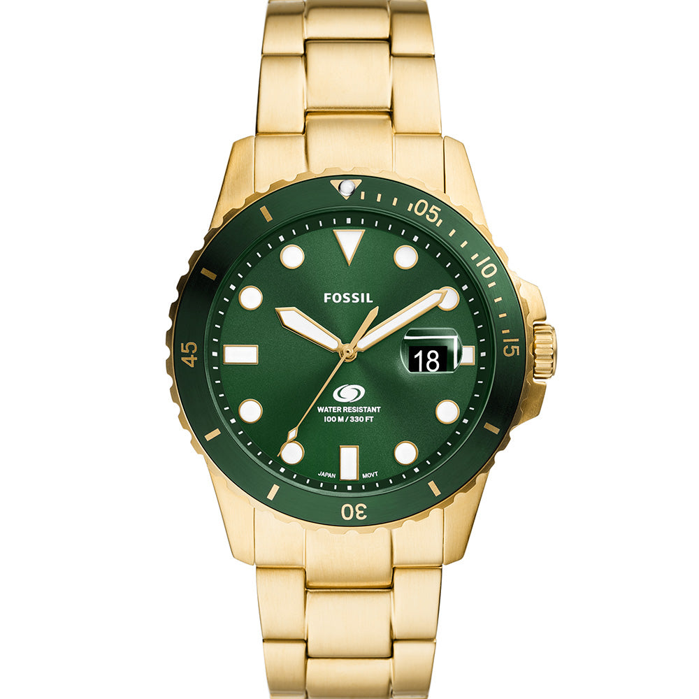 Fossil Blue FS6030 Men's Stainless Steel Watch - Waterproof Chronograph for Business, Casual & Outdoor Activities