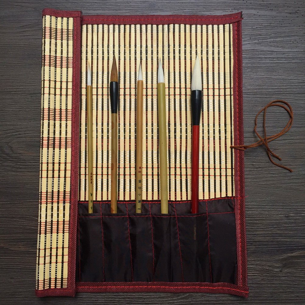 Premium Chinese Ink Painting Brush Set - 5 Piece Calligraphy & Watercolor Brush Kit for Artists, Beginners - Perfect for Traditional Asian Art, Sumi-e, and DIY Projects