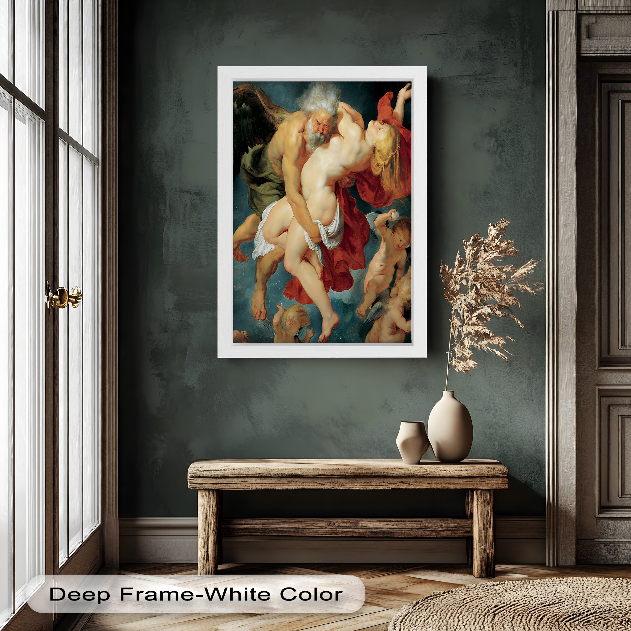 Abduction of Psyche - Mythological Renaissance Nude Oil Painting Reproduction | Classic Art Wall Decor for Living Room, Bedroom & Office