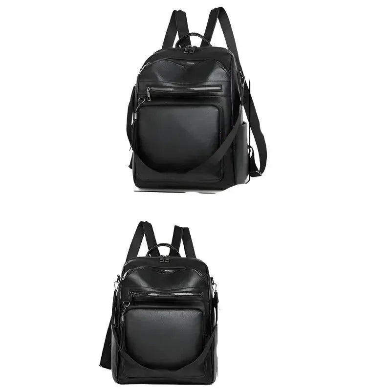 Vintage Style Women's Leather Backpack - Fashionable & Durable for Travel, Work & College | Waterproof & Lightweight Daypack for Commuting & Outdoor Adventures