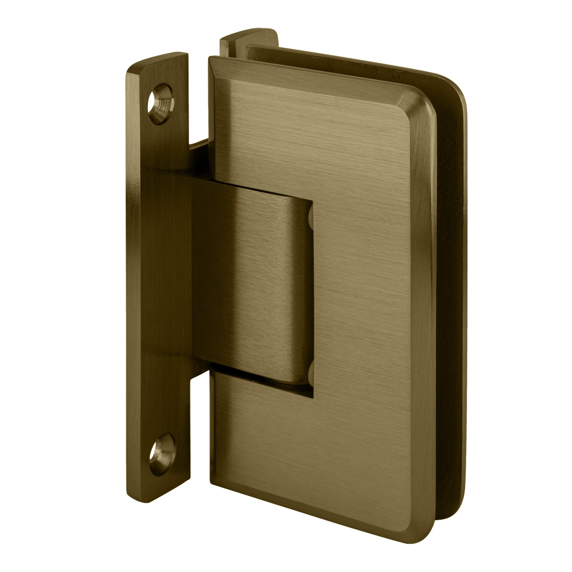 CRL Brushed Bronze Wall Mount Hinge C0L037BBRZ - Cologne 037 Series for Cabinet Doors, Closet Doors & Room Dividers - Durable Hardware for Home & Office Use