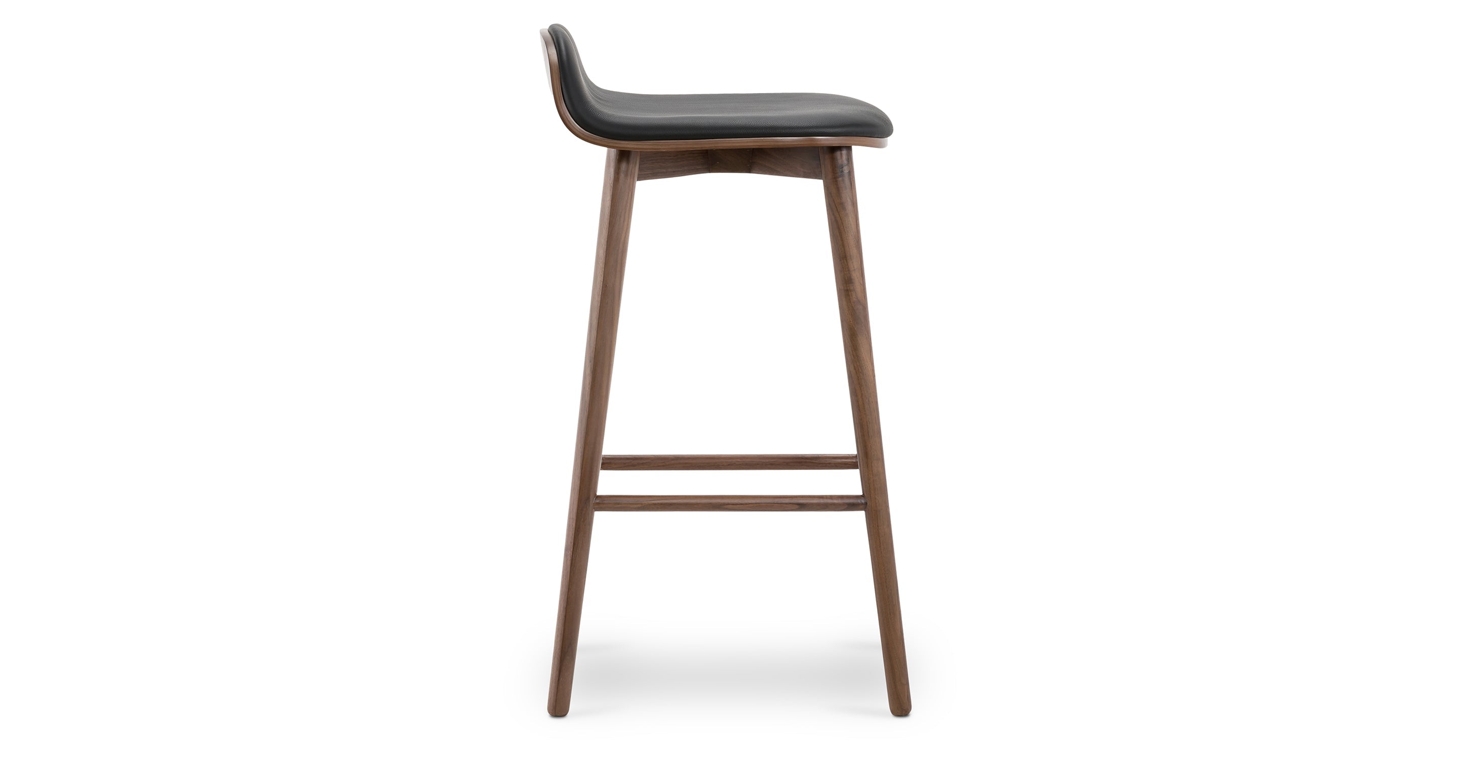 Notello Leather Counter Stool - Modern Bar Stool with Adjustable Height, PU Leather Seat & Metal Base - Perfect for Kitchen Island, Breakfast Bar & Home Decor