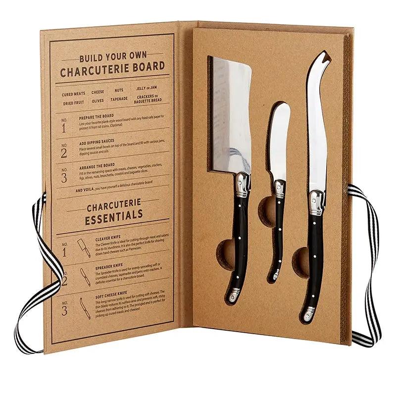 Premium Charcuterie Knife Set - Stainless Steel Cheese & Meat Slicing Knives for Charcuterie Boards - Perfect for Entertaining, Dinner Parties & Gourmet Food Presentation
