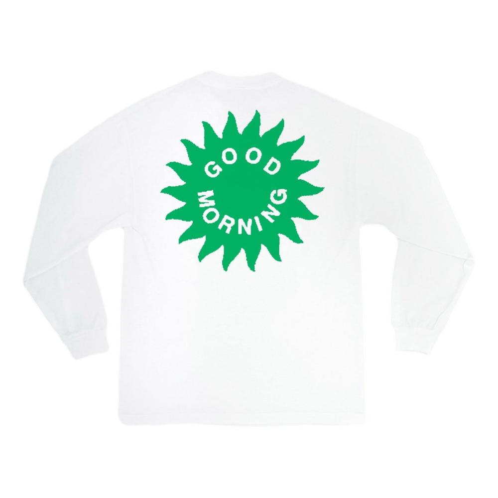 Good Morning Tapes Good Medicine Long Sleeve T-Shirt White | Vintage Band Tee for Music Lovers & Concert Goers