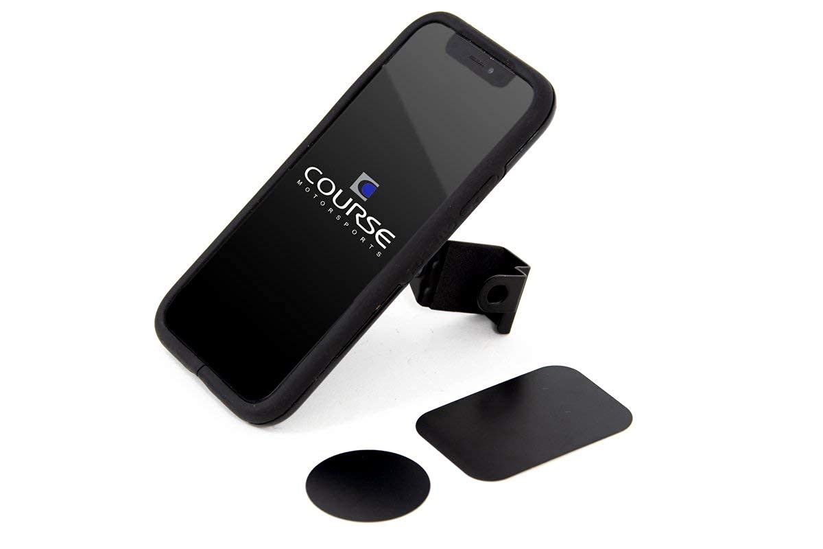 Course Motorsports Wireless Charging Car Phone Mount Holder Compatible with Dodge Ram 1500-5500 2019+ Models (Excludes TRX, Limited '21+ Power Wagons & '20+ Laramie Longhorn) - Left Side Black - Perfect for Hands-Free Navigation & Charging While Driving