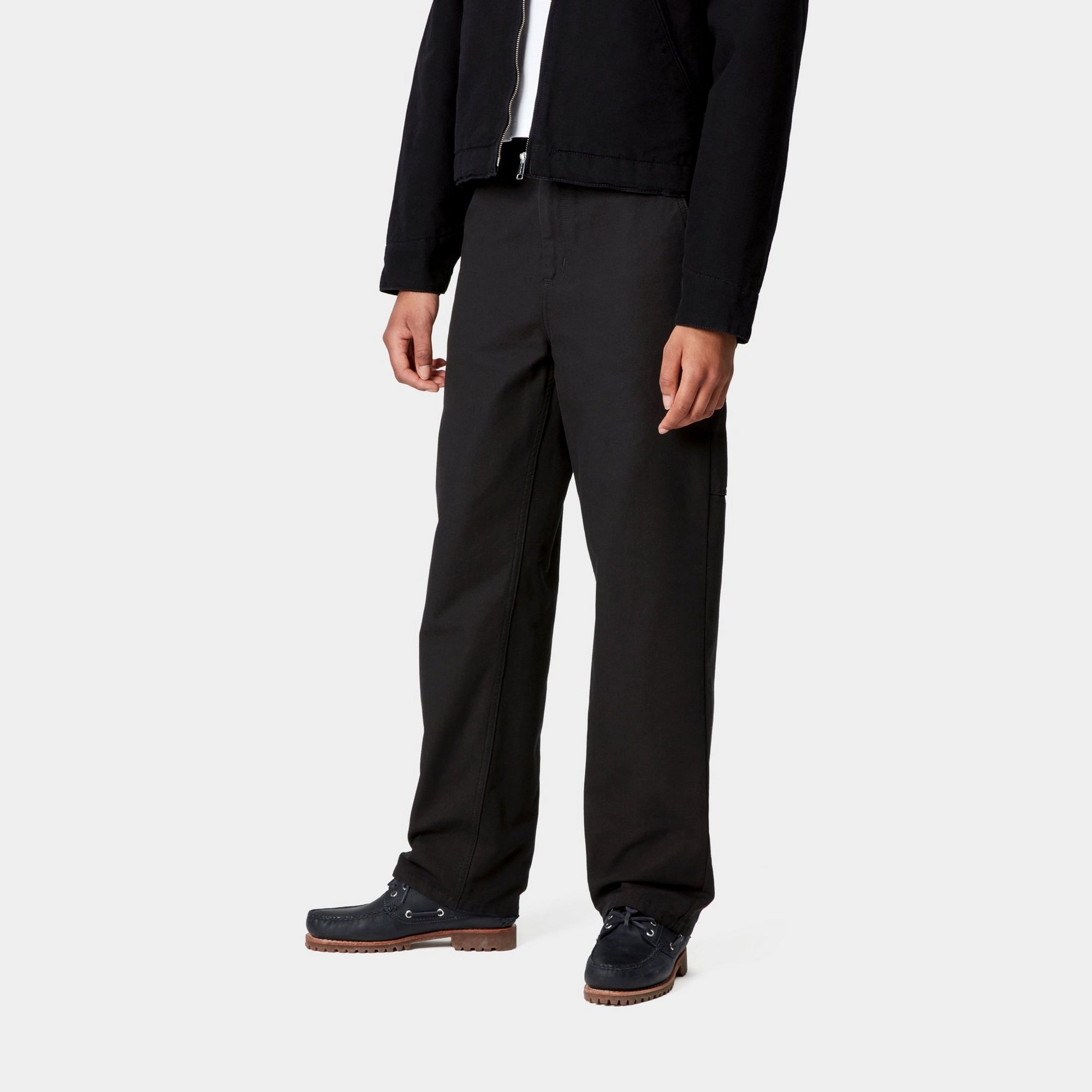Pierce Pant Straight Canvas Pants for Men | Black Casual Trousers | Durable & Comfortable for Work, Travel & Everyday Wear