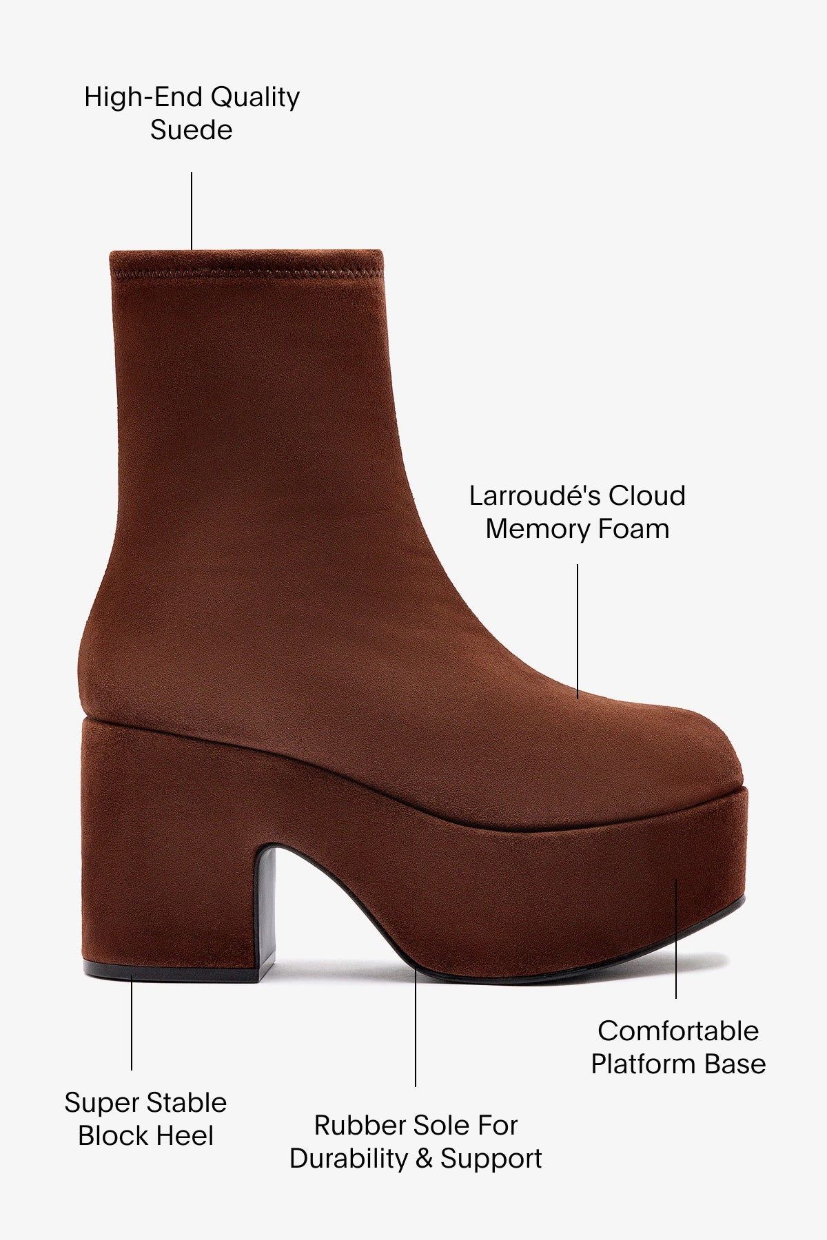 Brown Suede Miso Boots for Women - Comfortable & Stylish Ankle Boots for Fall & Winter - Perfect for Casual Outfits, Work & Date Nights