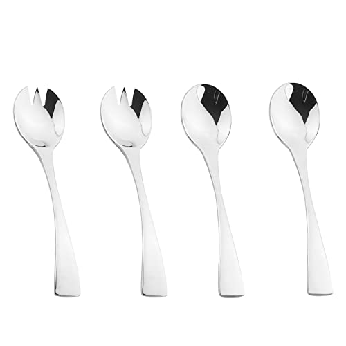 salad set: 2 spoon 2 fork