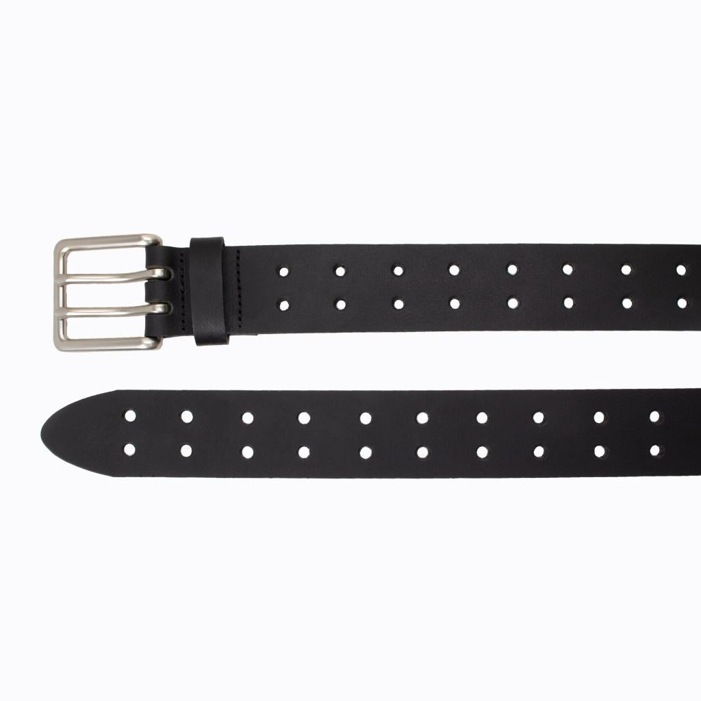 38mm Double Prong Leather Work Belt - Heavy Duty Genuine Leather Belt for Men - Perfect for Construction, Carpentry & Outdoor Work