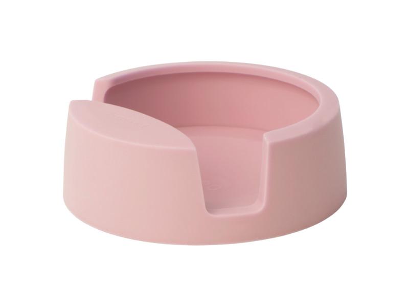 BergHOFF Leo 5 Silicone Spoon Rest - Heat Resistant Non-Slip Kitchen Utensil Holder for Cooking & Serving, Pink - Perfect for Stovetop, Countertop & Dining Table Use