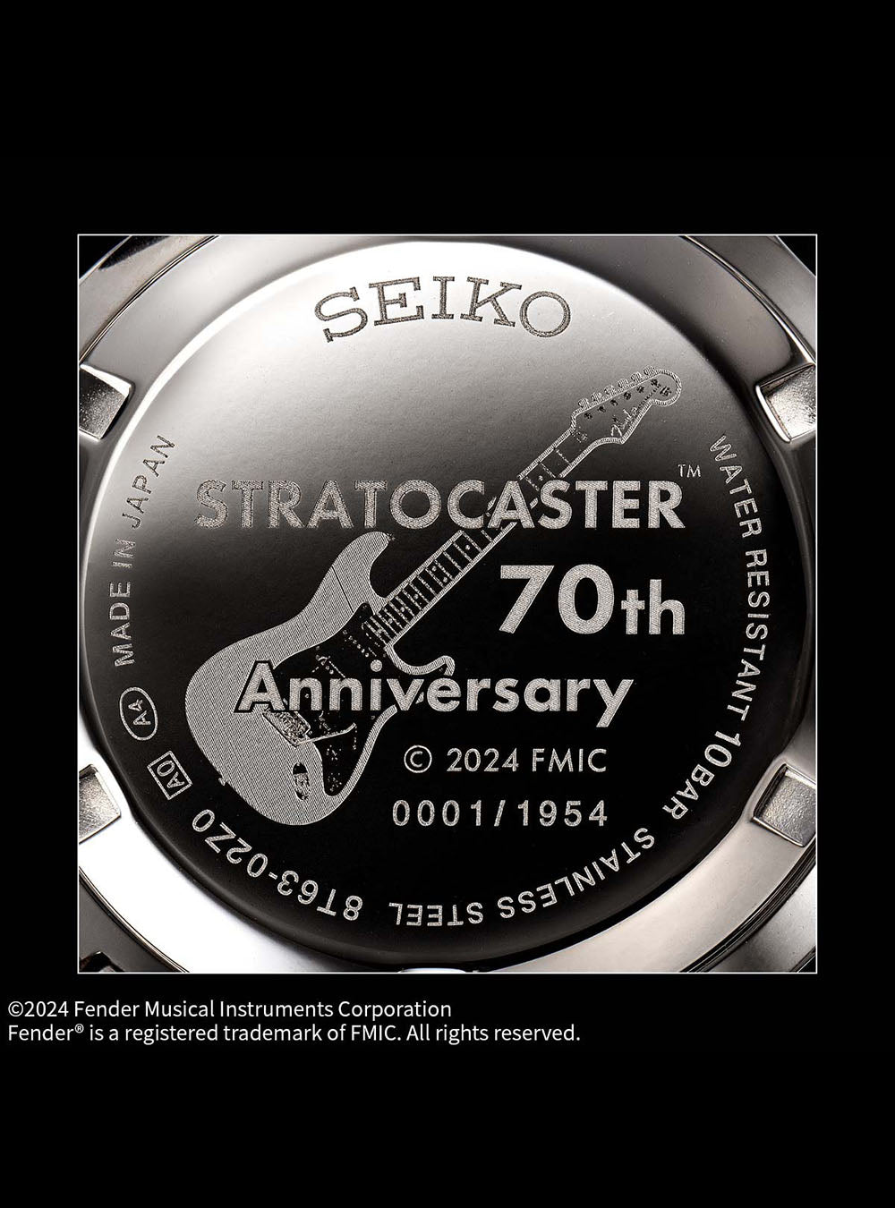 SEIKO 5 Sports × Fender Stratocaster 70th Anniversary Limited Edition Automatic Watch - Made in Japan - Perfect for Music Lovers & Watch Collectors