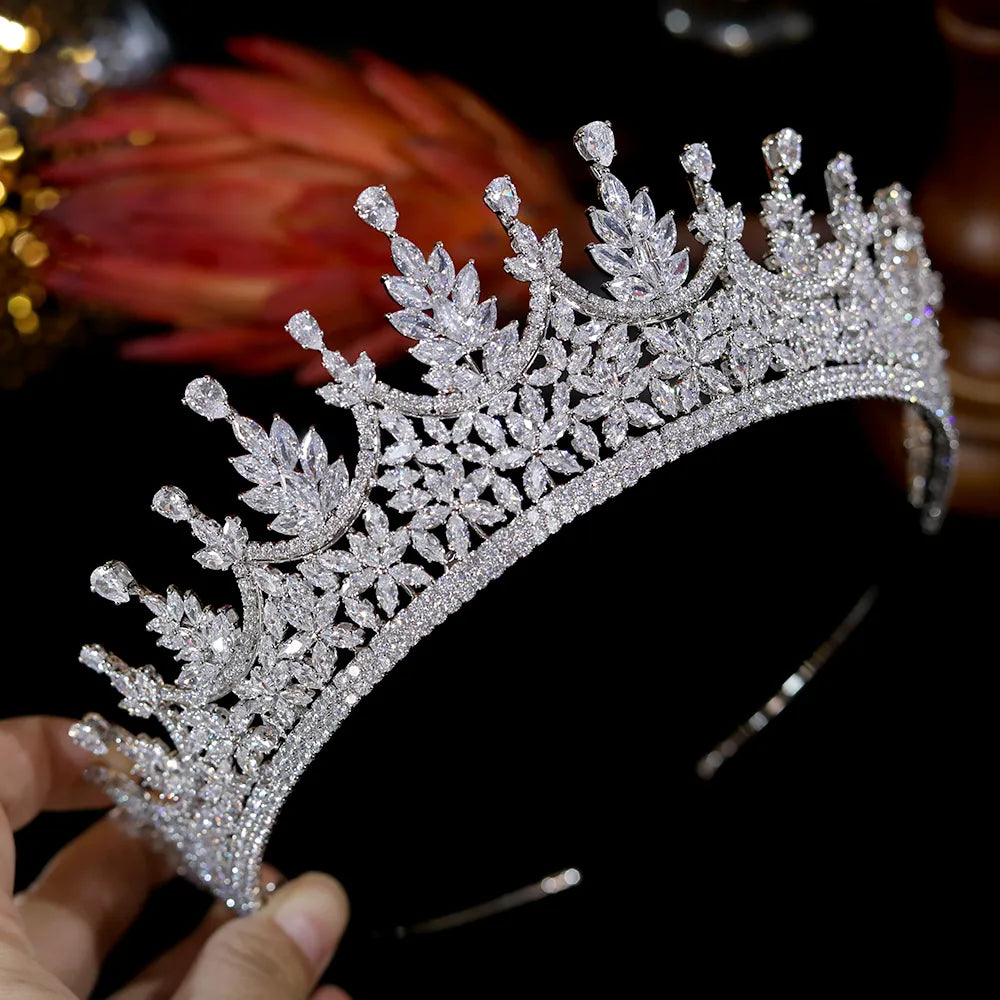 Elegant Crystal Bridal Crowns & Tiaras for Weddings - Sparkling Hair Accessories for Brides, Prom, and Special Occasions