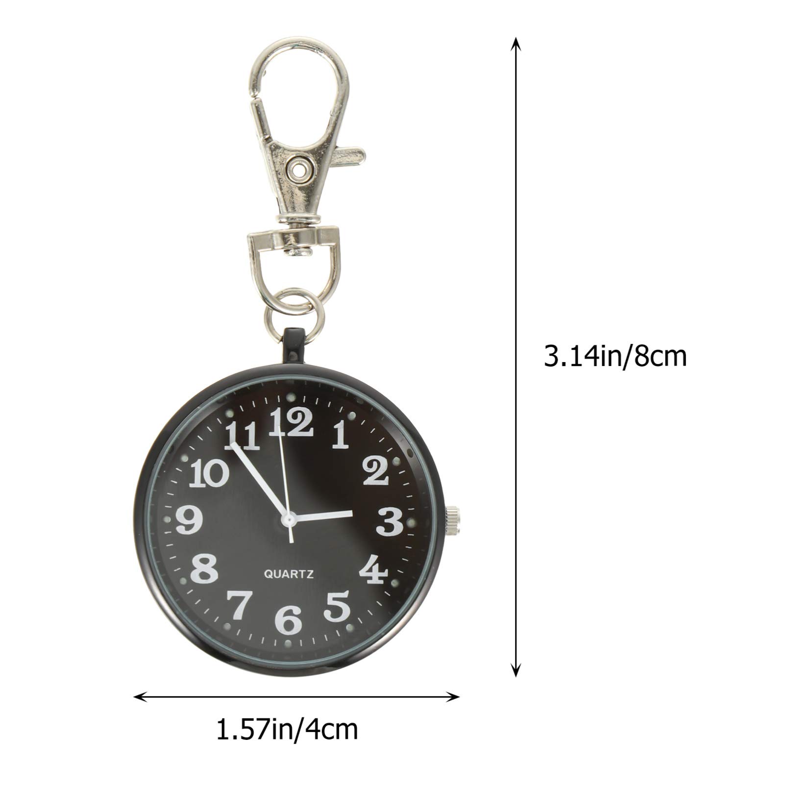 Balacoo Retro Quartz Nurse Pocket Watch - Keychain Hanging Pendant Watch for Medical Professionals | Ideal for Nurses, Doctors & Healthcare Workers